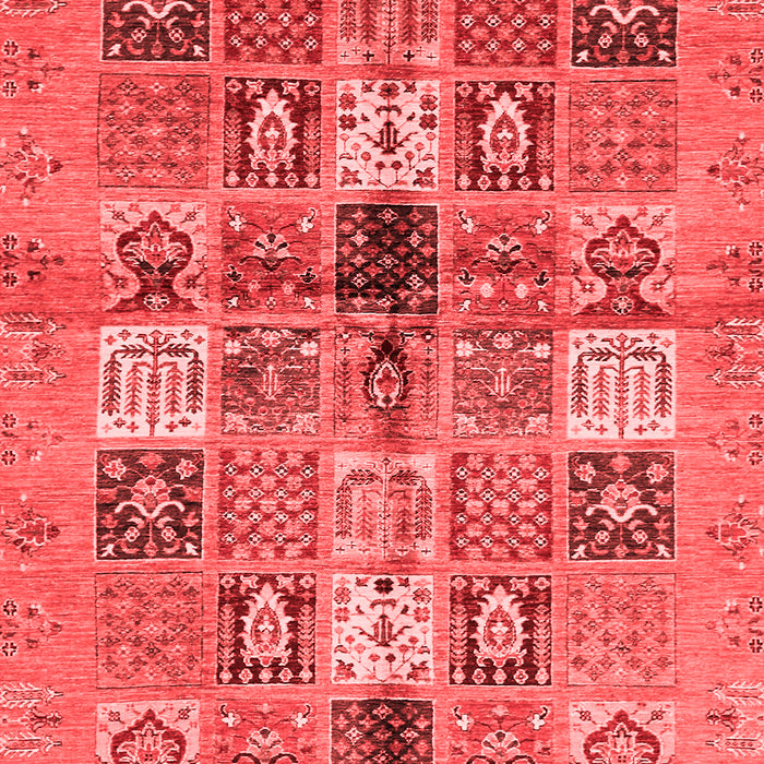 Machine Washable Abstract Red Modern Rug, wshabs690red