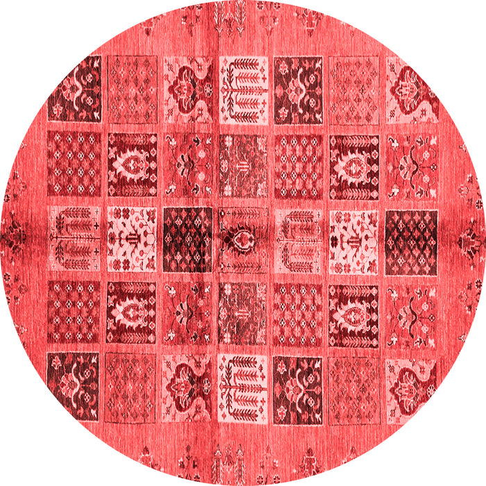 Abstract Red Modern Rug, abs690red