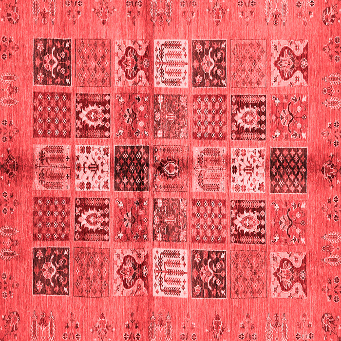 Abstract Red Modern Rug, abs690red
