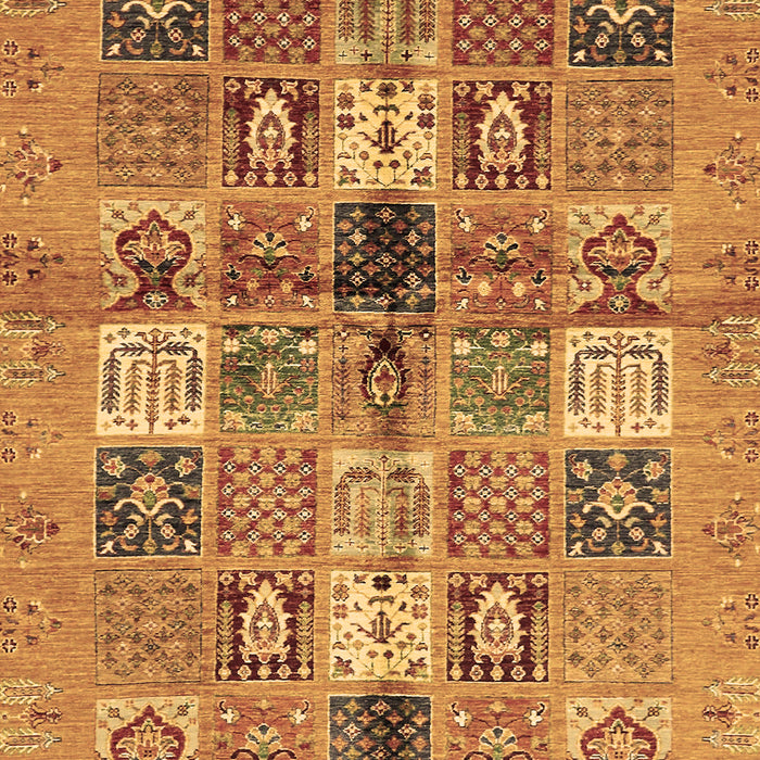 Abstract Brown Modern Rug, abs690brn