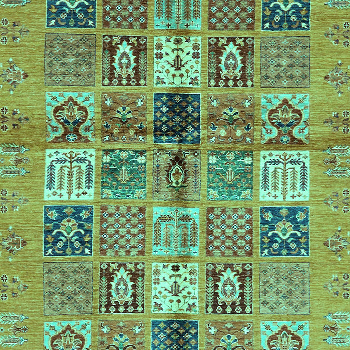 Abstract Turquoise Modern Rug, abs690turq