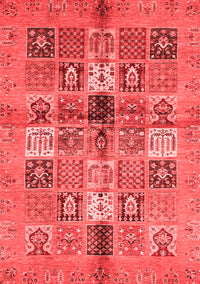 Abstract Red Modern Rug, abs690red