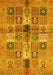 Abstract Yellow Modern Rug, abs690yw