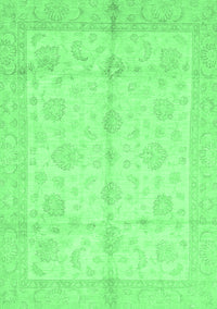 Abstract Emerald Green Modern Rug, abs691emgrn