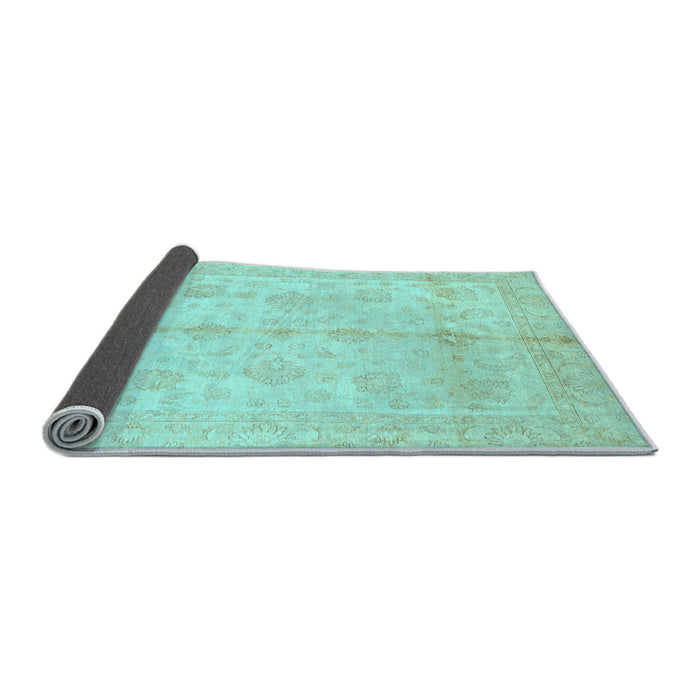 Sideview of Abstract Light Blue Modern Rug, abs691lblu