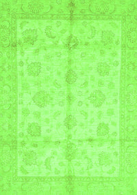 Abstract Green Modern Rug, abs691grn