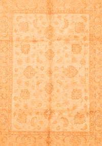 Abstract Orange Modern Rug, abs691org