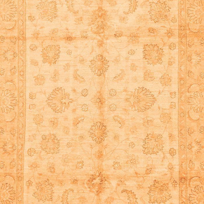 Abstract Orange Modern Rug, abs691org