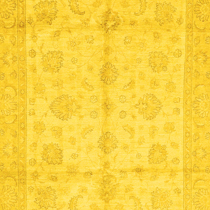Abstract Yellow Modern Rug, abs691yw