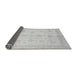 Sideview of Abstract Gray Modern Rug, abs691gry