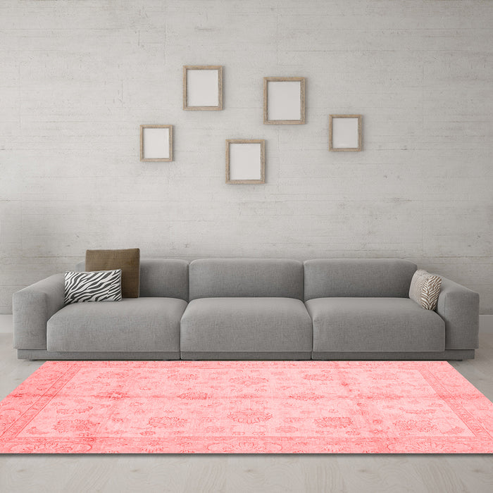 Modern Red Washable Rugs