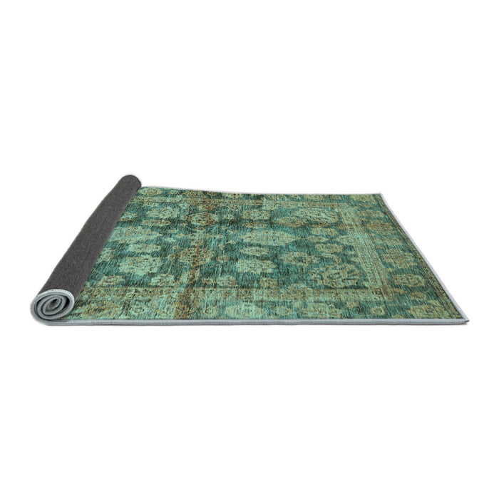 Sideview of Oriental Light Blue Traditional Rug, abs692lblu