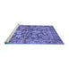 Sideview of Machine Washable Oriental Blue Traditional Rug, wshabs692blu