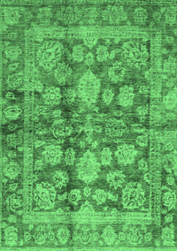 Oriental Emerald Green Traditional Rug, abs692emgrn