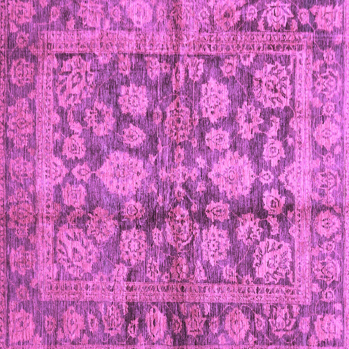 Square Machine Washable Oriental Purple Traditional Area Rugs, wshabs692pur
