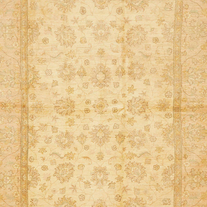 Abstract Chrome Gold Yellow Oriental Rug, abs693