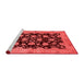 Modern Red Washable Rugs