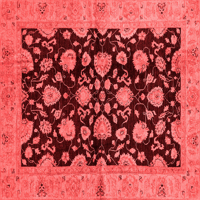 Abstract Red Modern Rug, abs694red