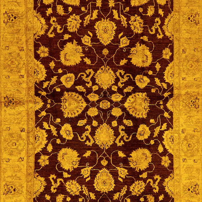 Abstract Yellow Modern Rug, abs694yw