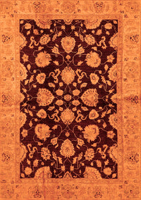 Abstract Orange Modern Rug, abs694org