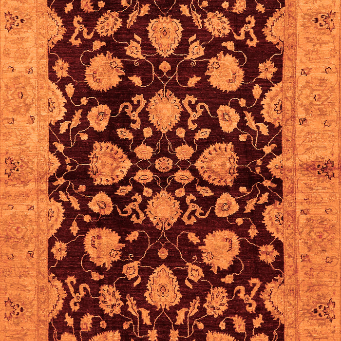 Machine Washable Abstract Orange Modern Area Rugs, wshabs694org