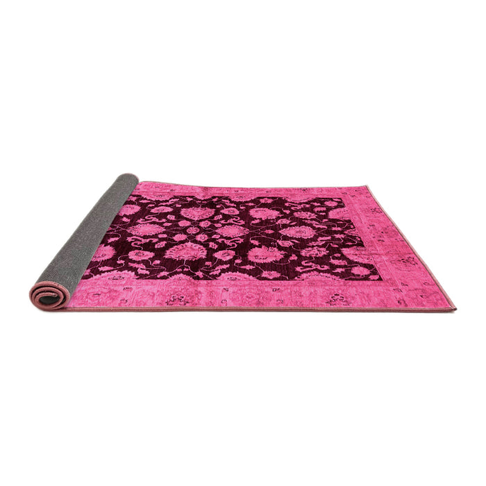 Sideview of Abstract Pink Modern Rug, abs694pnk