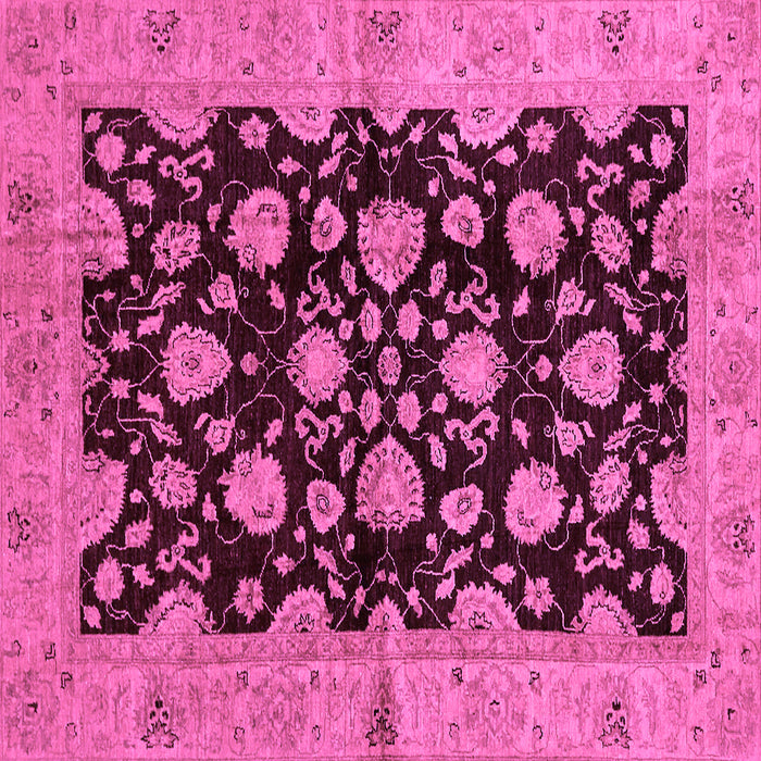 Square Abstract Purple Modern Rug, abs694pur