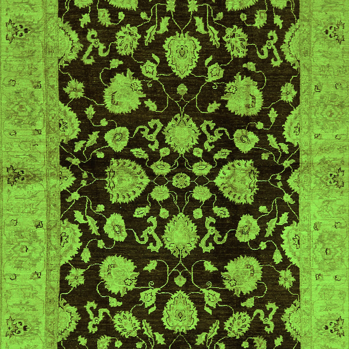 Abstract Green Modern Rug, abs694grn