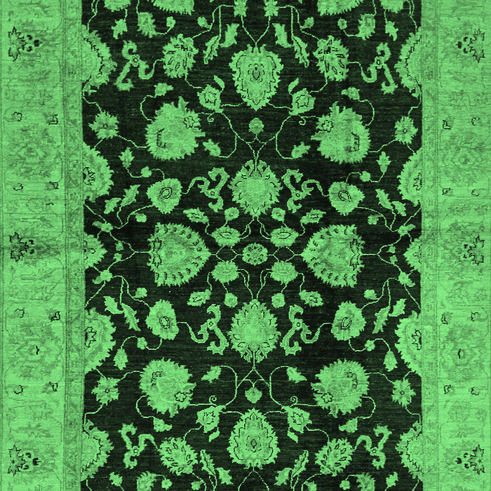 Machine Washable Abstract Emerald Green Modern Area Rugs, wshabs694emgrn