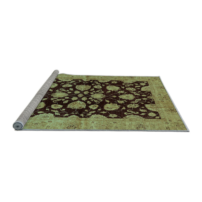 Sideview of Machine Washable Abstract Light Blue Modern Rug, wshabs694lblu