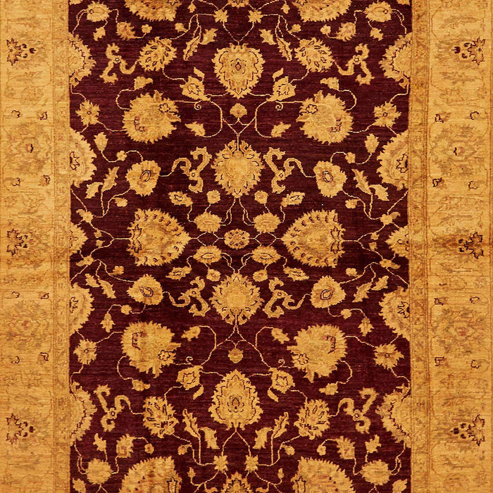 Machine Washable Abstract Tomato Red Rug, wshabs694