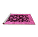 Sideview of Machine Washable Abstract Purple Modern Area Rugs, wshabs694pur