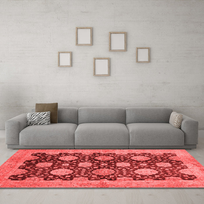 Traditional Red Washable Rugs