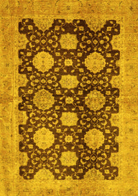 Oriental Yellow Traditional Rug, abs695yw