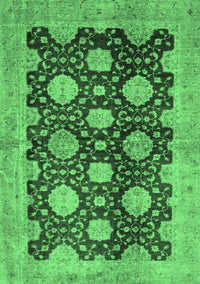 Oriental Emerald Green Traditional Rug, abs695emgrn