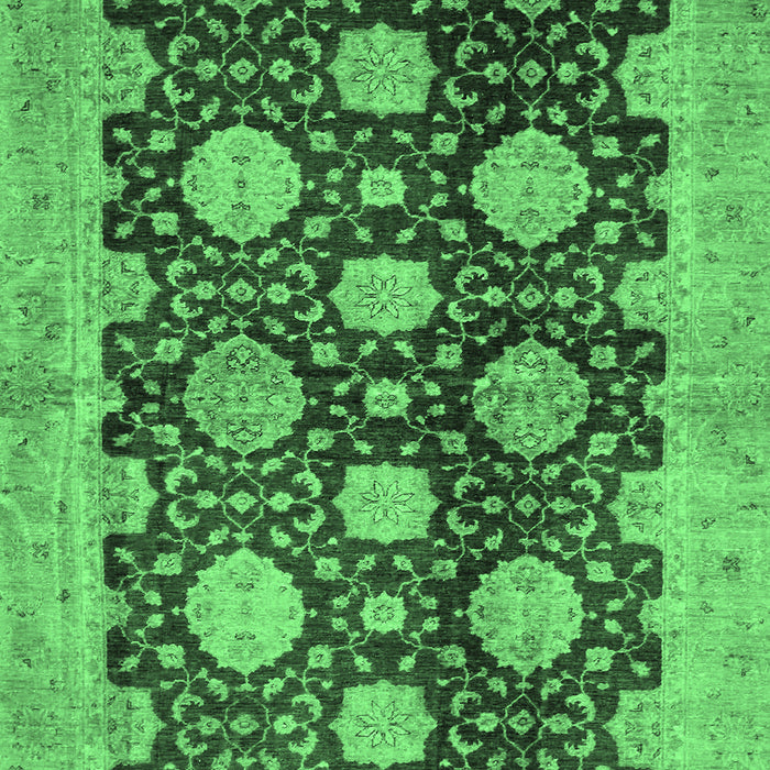 Oriental Emerald Green Traditional Rug, abs695emgrn