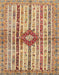 Abstract Chestnut Red Modern Rug, abs696