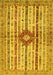 Abstract Yellow Modern Rug, abs696yw