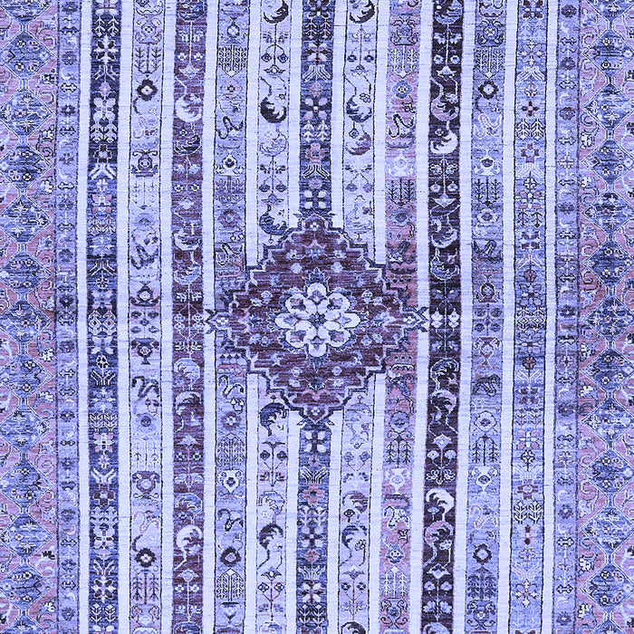 Machine Washable Abstract Blue Modern Rug, wshabs696blu