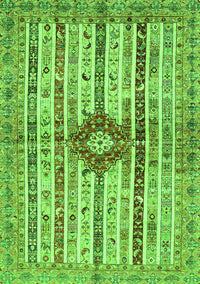 Abstract Green Modern Rug, abs696grn