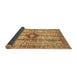 Sideview of Abstract Brown Modern Rug, abs696brn