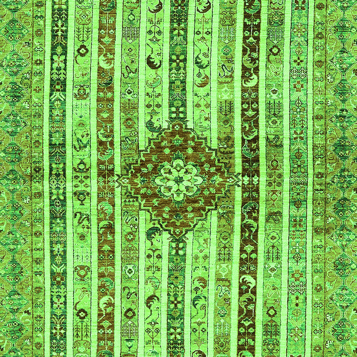 Machine Washable Abstract Green Modern Area Rugs, wshabs696grn