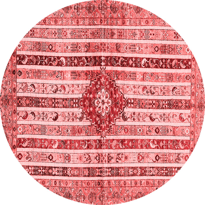 Machine Washable Abstract Red Modern Rug, wshabs696red