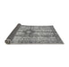 Sideview of Abstract Gray Modern Rug, abs696gry