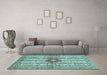 Machine Washable Abstract Light Blue Modern Rug in a Living Room, wshabs696lblu