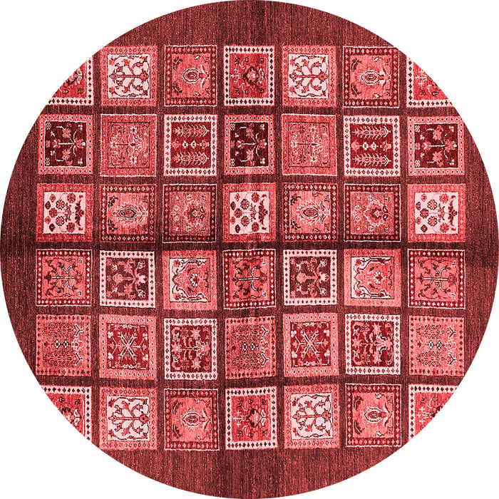Machine Washable Abstract Red Modern Rug, wshabs697red