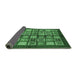 Sideview of Abstract Emerald Green Modern Rug, abs697emgrn