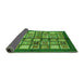 Sideview of Abstract Green Modern Rug, abs697grn