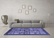 Machine Washable Abstract Blue Modern Rug in a Living Room, wshabs697blu