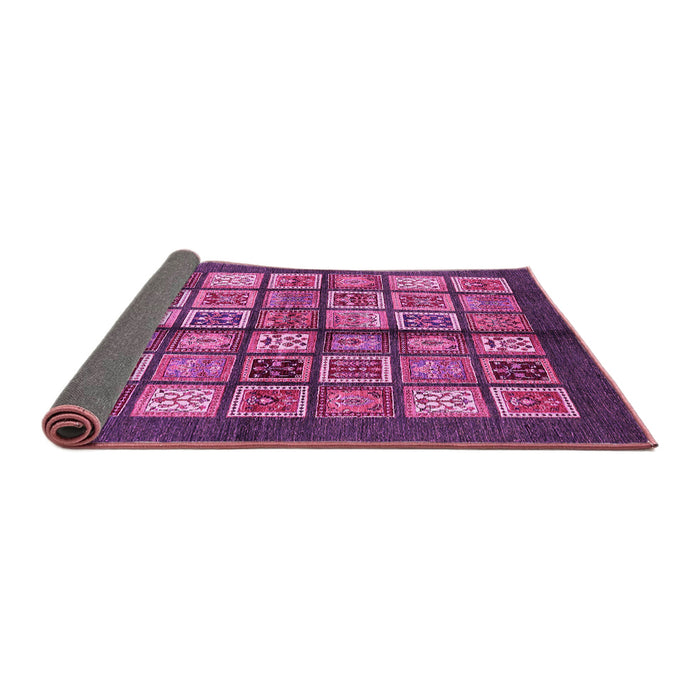Sideview of Abstract Pink Modern Rug, abs697pnk